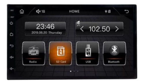 Central Multimidia Mp5 2din Ekitech Android Auto E Carplay