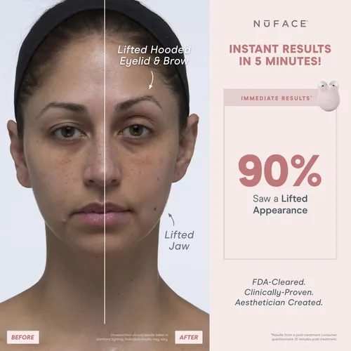 Dispositivo Facial Nuface Mini+ Microcurrent Con Gel Y Crema