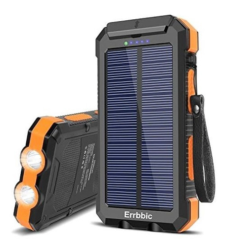 Batería Solar 30000mah Con Cargador Portátil.