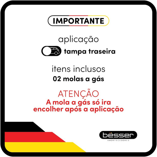 Imagem 4 de 4 de Par Amortecedor Tampa Traseira Fiat Brava 1999 2000 01 02 03