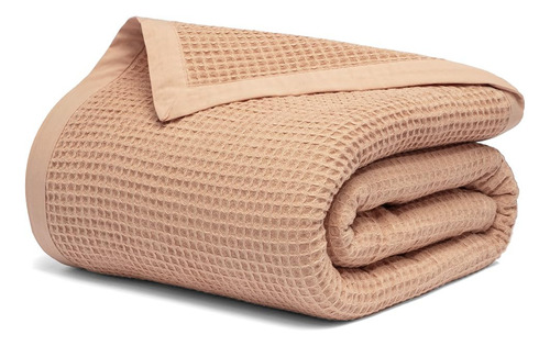 Manta De Algodón Orgánico Gofre Para Cama Y Sofá Moderna