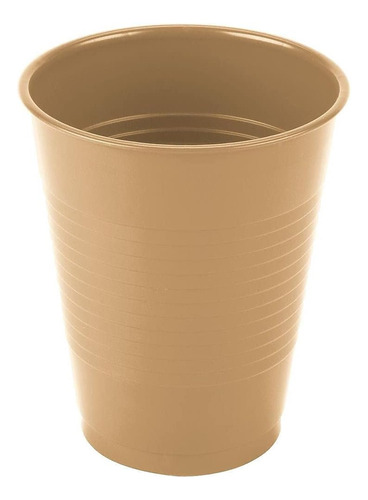 Vasos De Plástico De 16 Oz De Oro Brillante (20 Tazas)