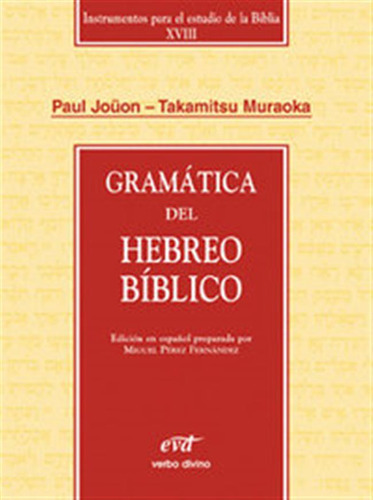 Gramatica Del Hebreo Biblico - Aa,vv