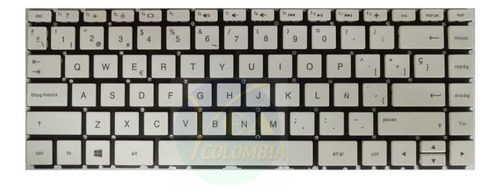 Teclado Hp X360 14-bs002la 14-ba001la 14-bp000 14m-ba Blanco