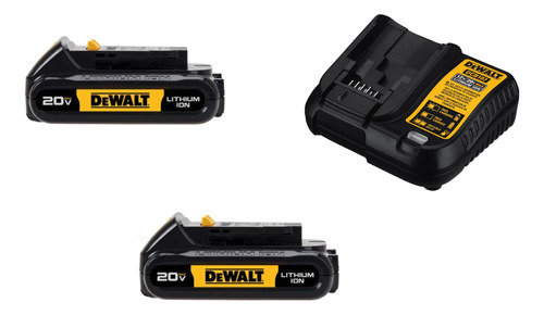 Kit X2 Piezas Bat Dewalt 20v Original Y Cargador P/herramien