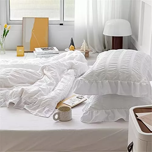 Ropa de Cama Volantes Blanco 