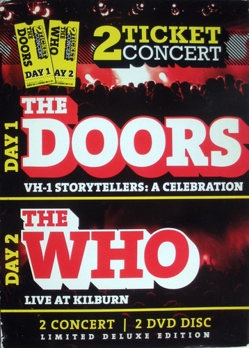 Dvd X2- The Doors Vh1 Storytellers  The Who  Live At Kilburn