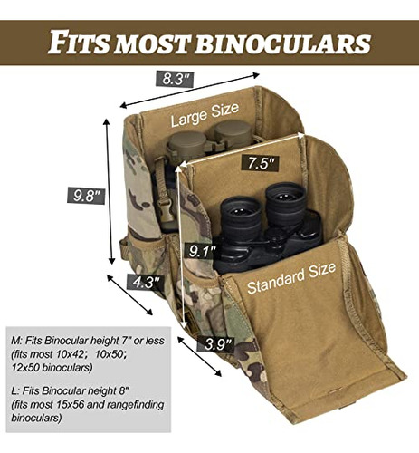 Arnés Binocular Ajustable Con Funda De Lluvia Para Caza