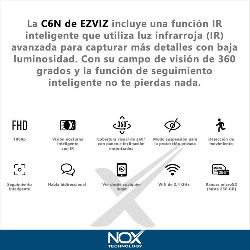 Imagen 3 de 10 de Kit 2 Camara Seguridad Ip Wifi Casa Hikvision Ezviz C6n