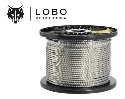 60 Metros Cabo Aço Galvanizado 5/16 6x19 Flexível