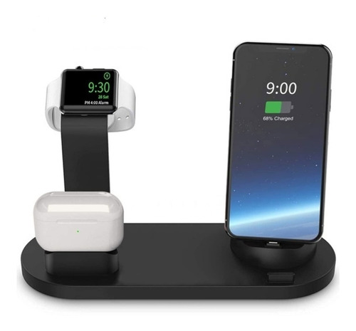 Estacion De Carga 3-1 Carga iPhone Airpod Apple Watch