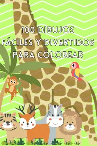 Libro De Colorear De Animales Para Ninos +3 | 100 Dibujos Fa | Cuotas ...