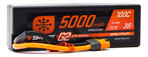 Spektrum 11.1v 5000mah 3s 100c Smart G2 Hardcase Lipo Bateri