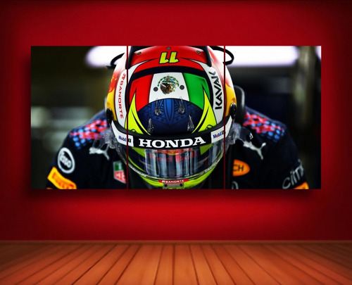 Cuadro De Aluminio Sergio Perez Red Bull Checo Formula Uno