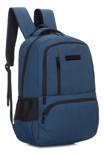 Mochila Urbana Discovery Clásica 15989 Con Porta Notebook Color Azul