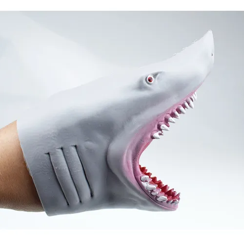 Tiburón Mano Marioneta For Historia Tpr Animal Cabeza Guant