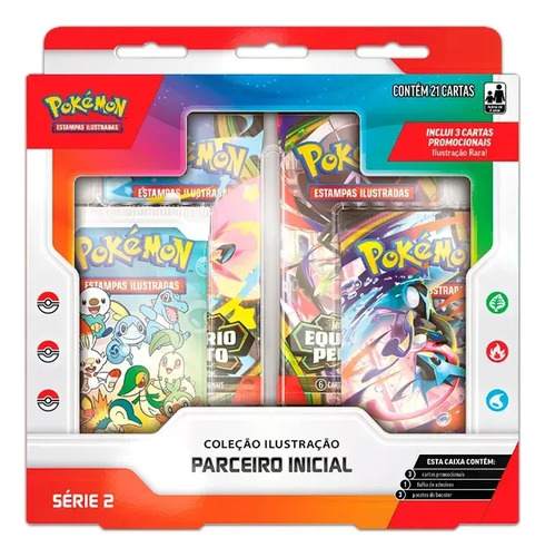 Box Pokémon Coleção Parceiro Inicial Serie 2 Português Copag