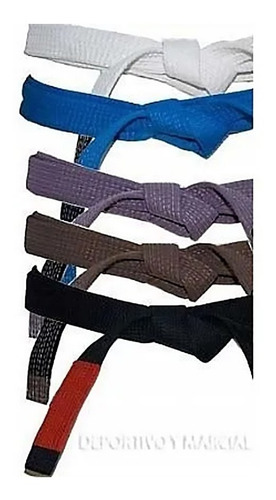 Imagen 2 de 5 de Cinturon Shiai Tokaido Artes Marciales 10 Costuras 2,80 Y 3m
