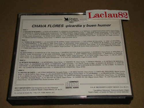 Chava Flores Picardia Y Buen Humor 92 Readers 5 Cds 1 Caja | MercadoLibre Chava Flores Picardia Y Buen Humor 92 Readers 5 Cds 1 Caja | MercadoLibre