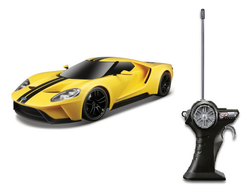 Miniatura Ford Gt 2017 Controle Remoto 1:14 Maisto Cor Amarelo