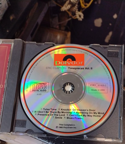 Eric Clapton Timepieces Vol. Ii 'live' In The Seventies Cd Estándar (Usado)