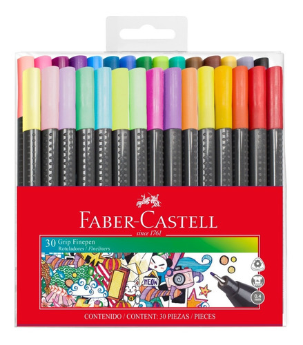 Fineliner 30 Colores Faber Castell