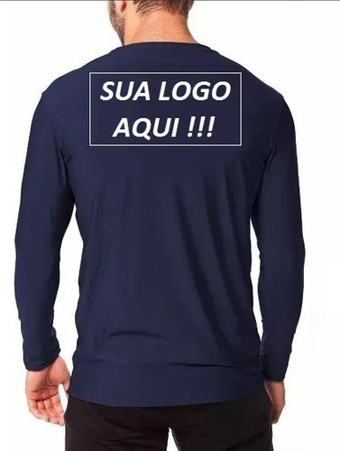 12 Camiseta Personalizada Proteçao Solar Uv 50 Sua Logomarc