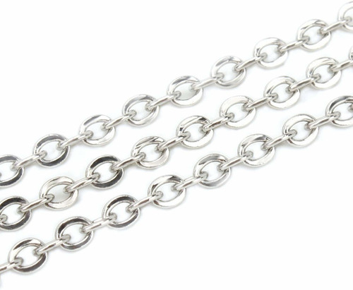 Cadena Acero Inoxidable 1.5mm Delgada 3mts Joyeria Bisuteria