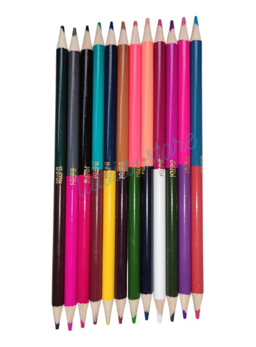 Lapices De Colores Doble Punta Caja Con 12pzs