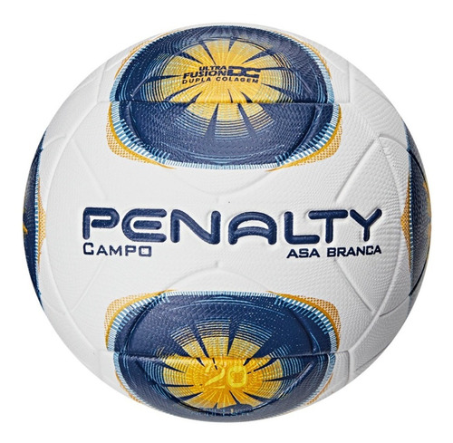 Bola Futebol De Campo Asa Branca R2 Oficial Nordeste Penalty Cor Branca/Azul/Amarela