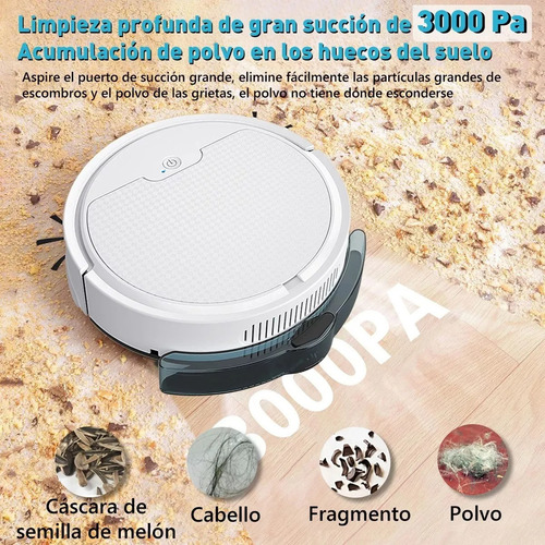 Aspiradora Trapeadora Robot Inteligente De 3000pa Wifi/app