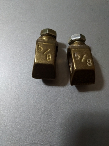 Conector De Bronce 5/8 Para Barra De Aterramiento