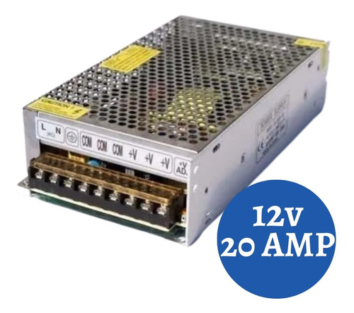 Fuente De Poder Centralizada 12v 20amp Cintas Led Cctv