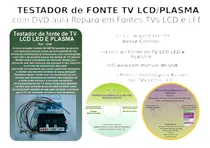 Comprar Testador Fonte Tvs Lcd Plasma E Dvd Aula Reparos Fontes Lcd