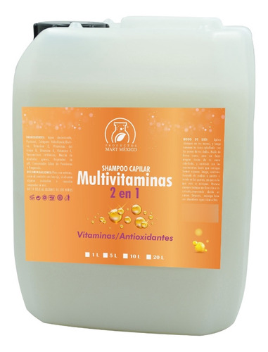  Shampoo Capilar Multivitaminas 2 En 1 (5 Litros)