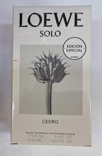 Perfume Loewe Solo Cedro X 100ml + 30 Ml Original