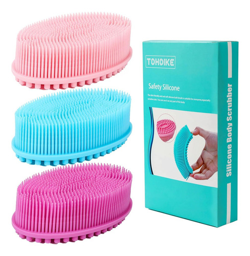 Depurador Corporal De Silicona Loofah 3, Exfoliante De Baño