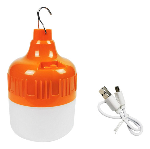 Bombilla Led De Emergencia Para Acampada, Naranja 100w