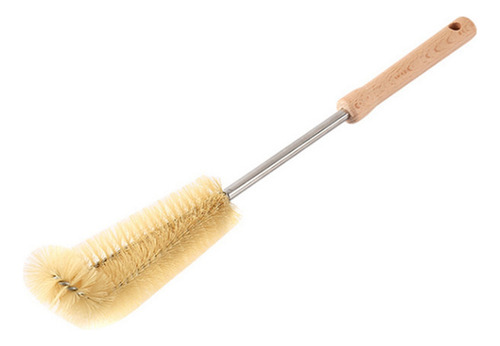 Cepillo Para Botellas Uk Plug, Mango De Madera, Cerdas De Na