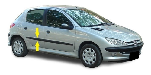 Peugeot 206 2011 5p Bagueta De Pta Trasera Derecha Rapinese