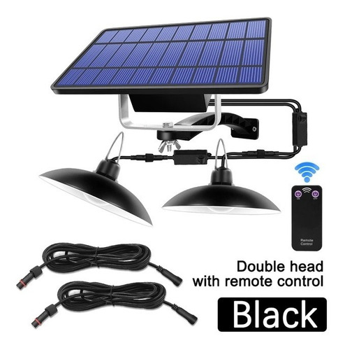 Imagen 2 de 6 de Lamparas Led Solar Colgante C/ Control Y Panel