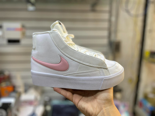 Tenis Blazer Blanco Rosa Niñas