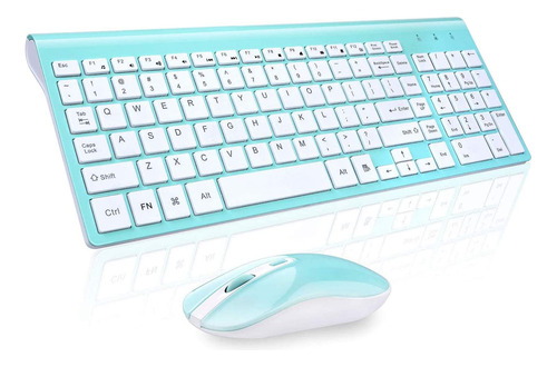 Combo De Mouse De Teclado Inalámbrico, Teclado Inalámbrico Y