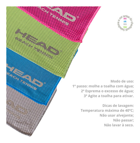 Uma Toalhinha Slim Refresh Rápida Secagem Beach Tennis Fit