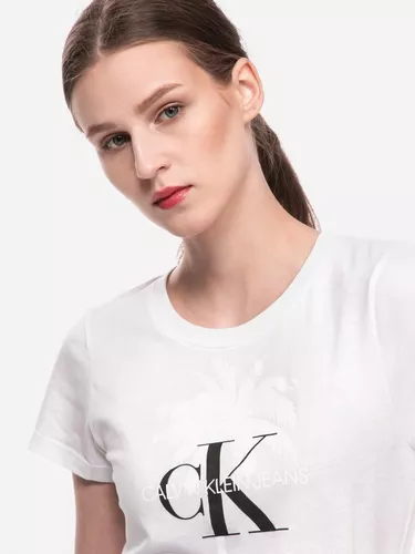 Playera Calvin Klein Jeans Mujer Logo Tee 100% Original