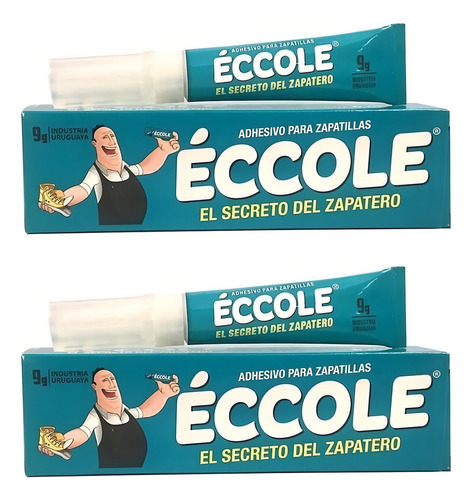 2 Adesivos Cola Eccole Sapatos Tênis Calçado 9g