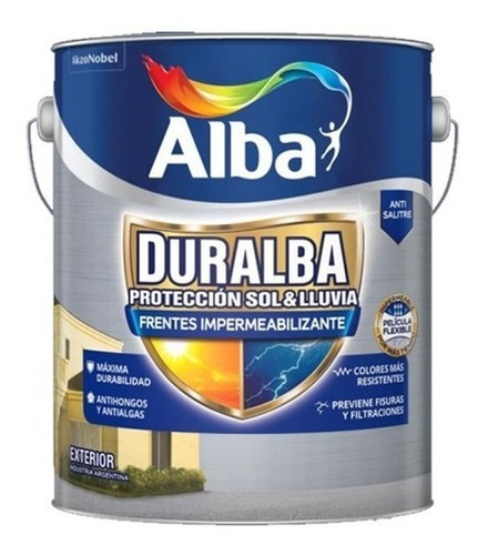 Duralba Frentes Y Muros Pintura Impermeabilizante. X 20lt