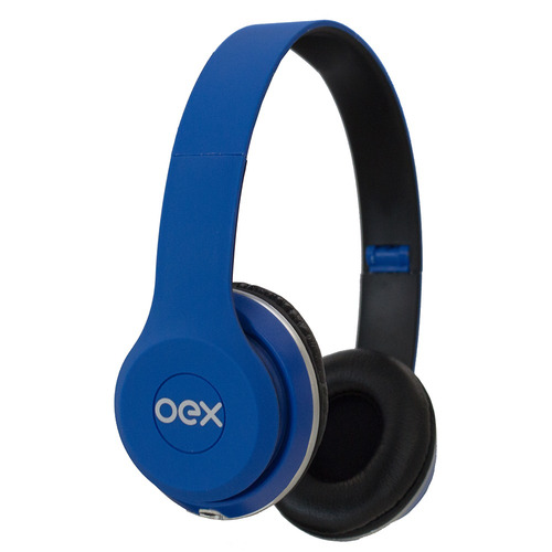 Fone De Ouvido Headset Hp103 Style Azul Com Microfone Oex