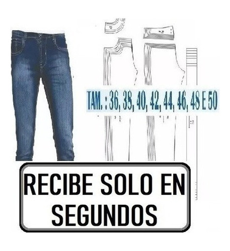 Molde Patron Pantalon Masculino