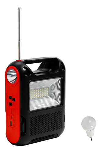 Radio Solar De Emergencia, Radio Fm Compatible Con Bluetooth